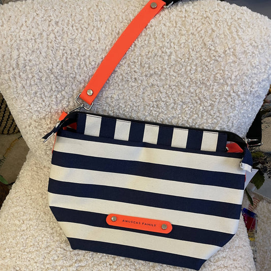 SAC BANDOULIERE RAYE ET FLUO - LA PETITE BOITE JAUNE