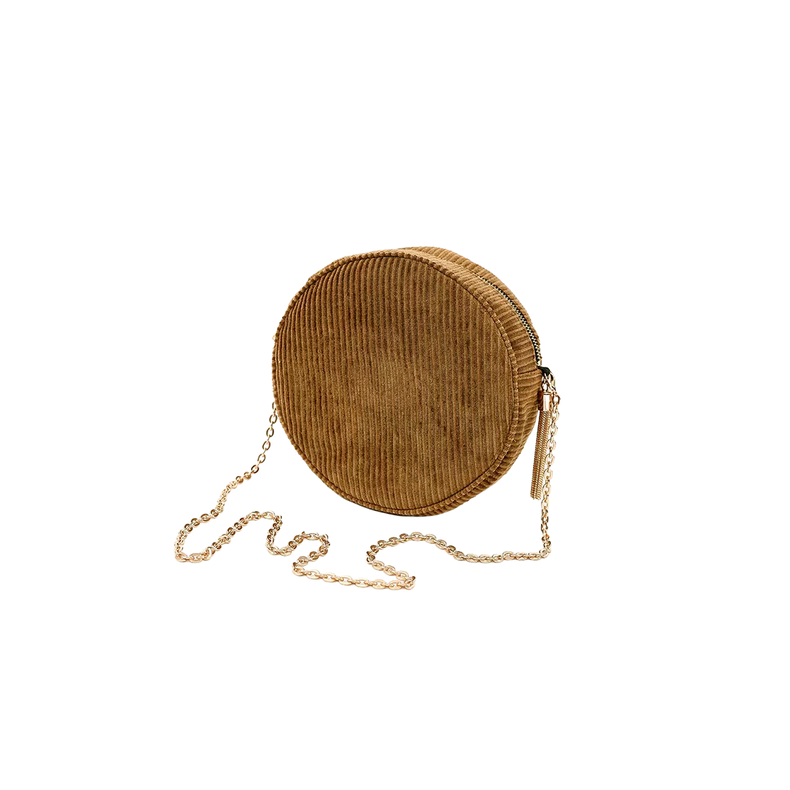 SAC ROND EN VELOURS COTELE ET CHAINETTE HAOMY - LA PETITE BOITE JAUNE