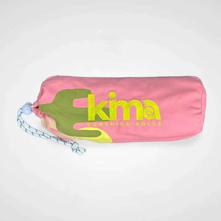 SERVIETTE PLAGE PISCINE ULTRA LEGERE ET COMPACTE KIMA -DOLCE VITA BISOUS - LA PETITE BOITE JAUNE