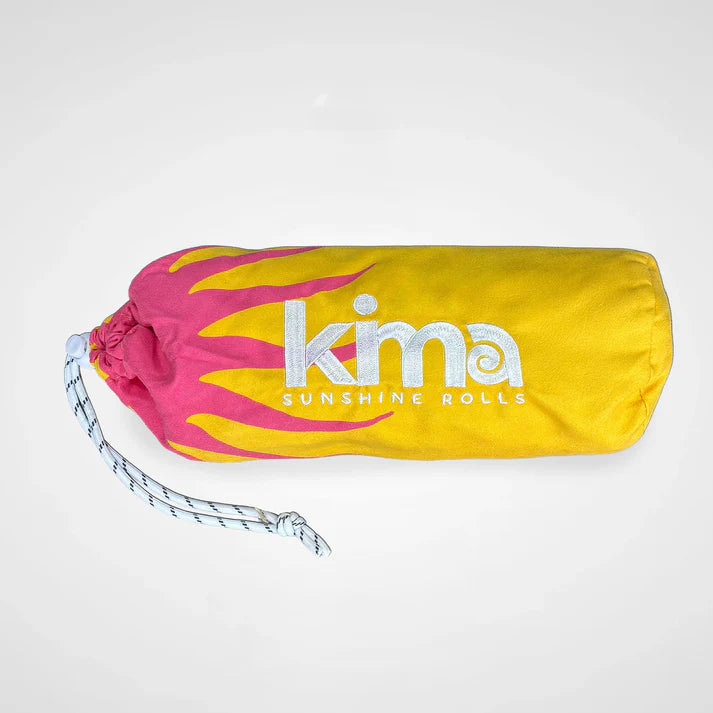 SERVIETTE PLAGE PISCINE ULTRA LEGERE ET COMPACTE KIMA -DOLCE VITA VITAMINES - LA PETITE BOITE JAUNE-