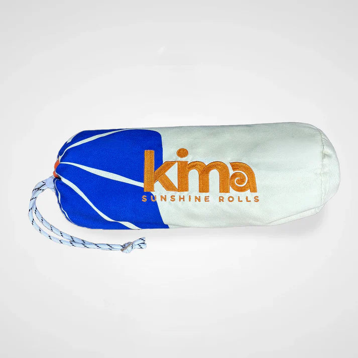SERVIETTE PLAGE PISCINE ULTRA LEGERE ET COMPACTE KIMA - -FLOWER-BLEU LA PETITE BOITE JAUNE-