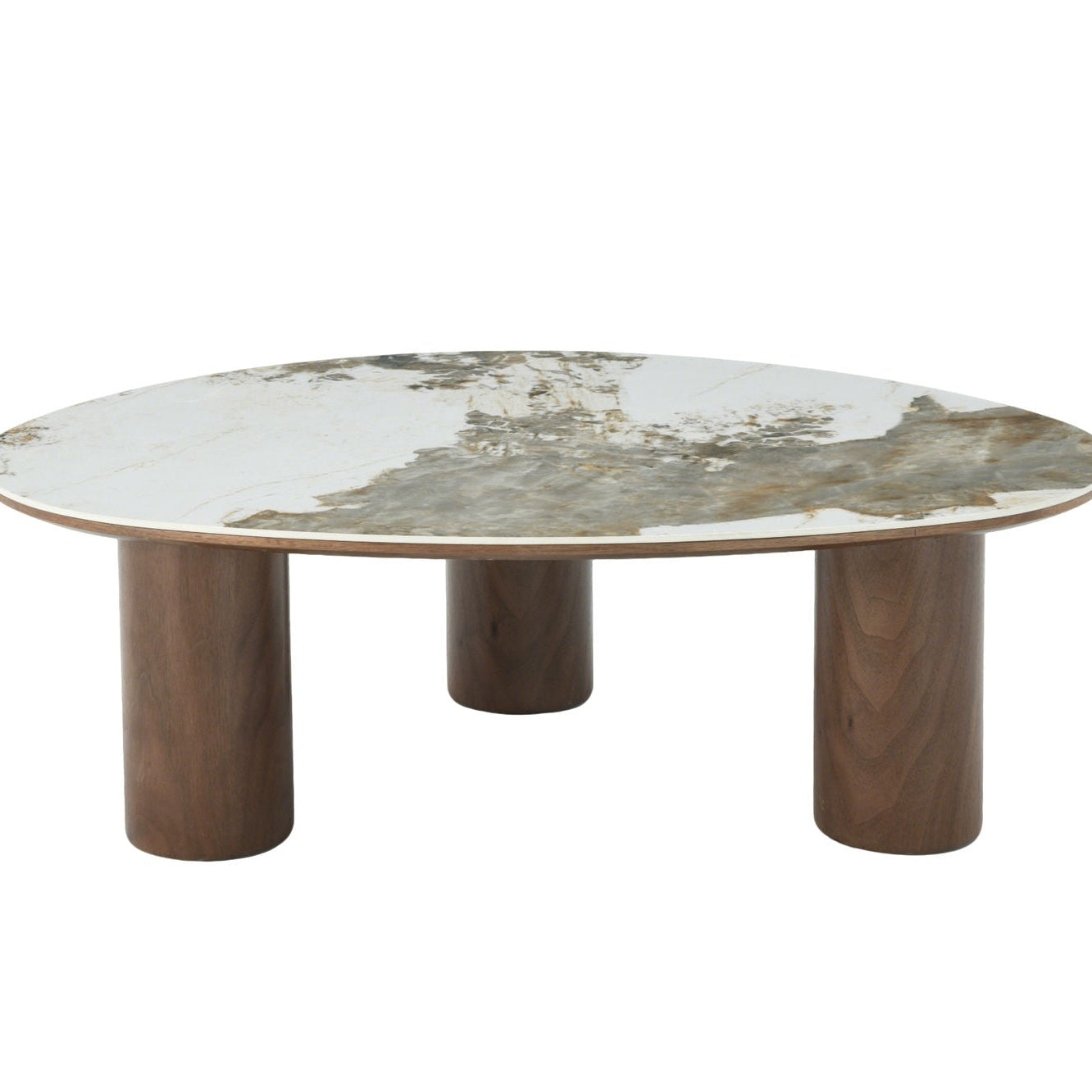 TABLE BASSE RESINE EFFET MARBRE - LA PETITE BOITE JAUNE
