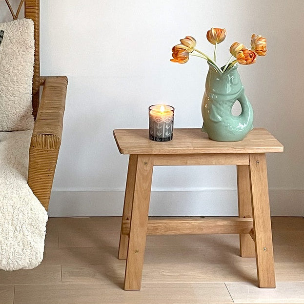 TABOURET EN BOIS NATUREL - LA PETITE BOITE JAUNE