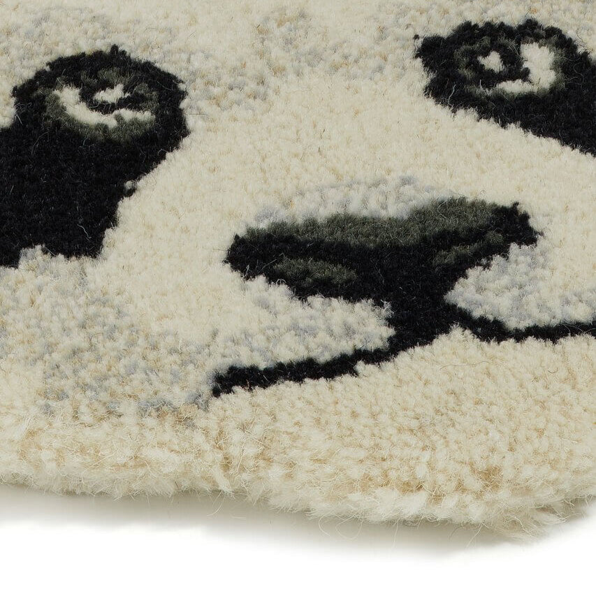 Petit tapis tête d’animal tufté – Déco ludique en 100% laine