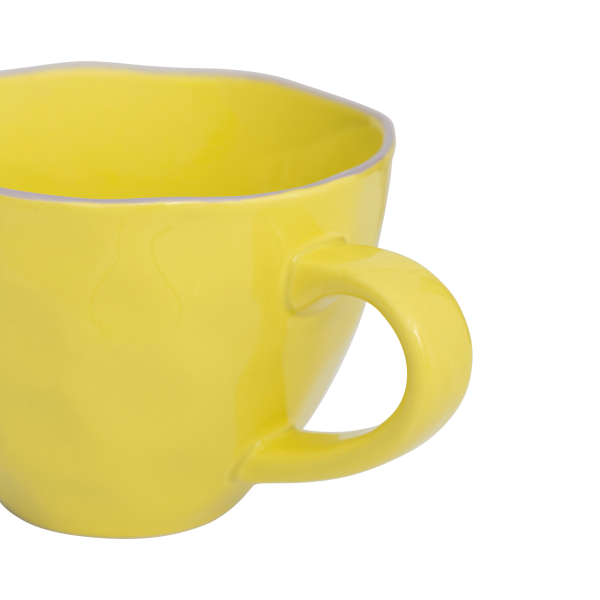 TASSE AVEC ANSE JAUNE_A_FESTONS_GOOD_MORNING-_LA_PETITE_BOITE_JAUNE