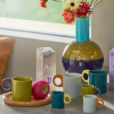 TASSE A CAFE EXPRESSO DESIGN BICOLORE - LA PETITE BOITE JAUNE