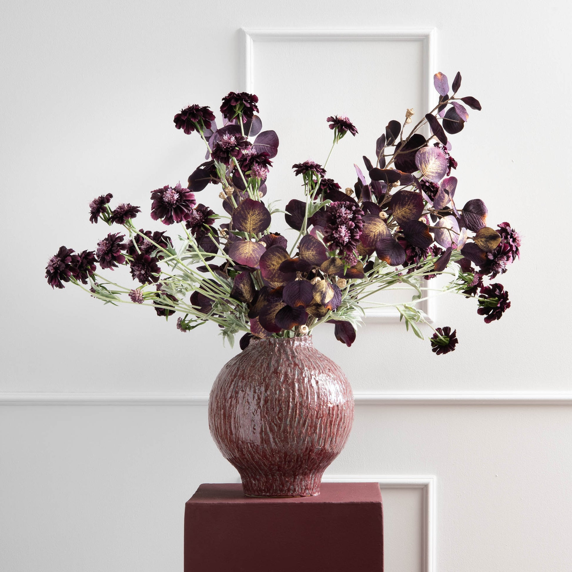 TIGE DE FLEURS SCABIEUSE PRUNE - LA PETITE BOITE JAUNE