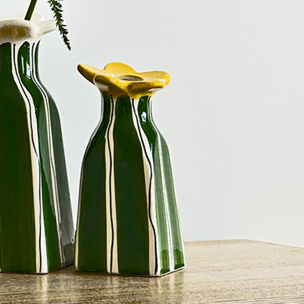 Vase soliflore haut en forme de fleurs - Différents coloris