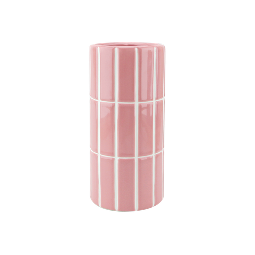 VASE_A_CARREAU__ROSE ET_BLANC-LAPETITEBOITE