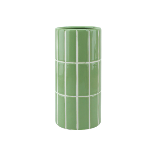VASE_A_CARREAU__VERT ET_BLANC-LAPETITEBOITE