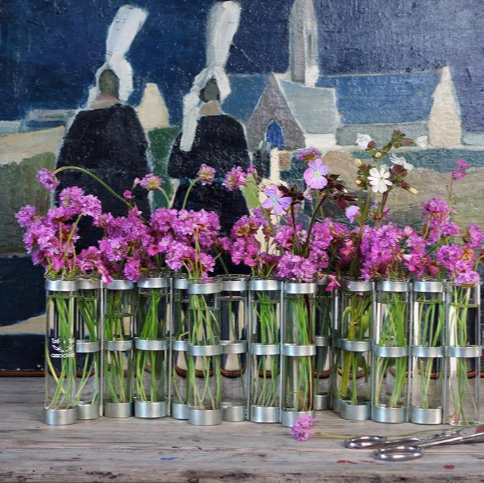 VASE TSE TSE EN TUBES EN VERRE