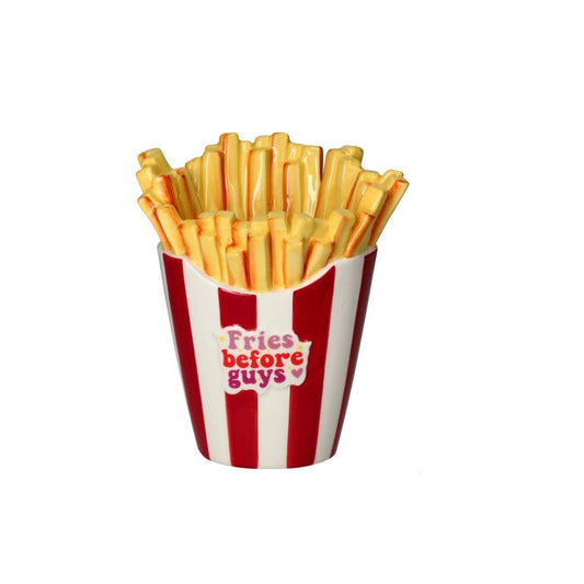 VASE EN FORME DE CORNET DE FRITES COMME AU CINEMA - LA PETITE BOITE JAUNE