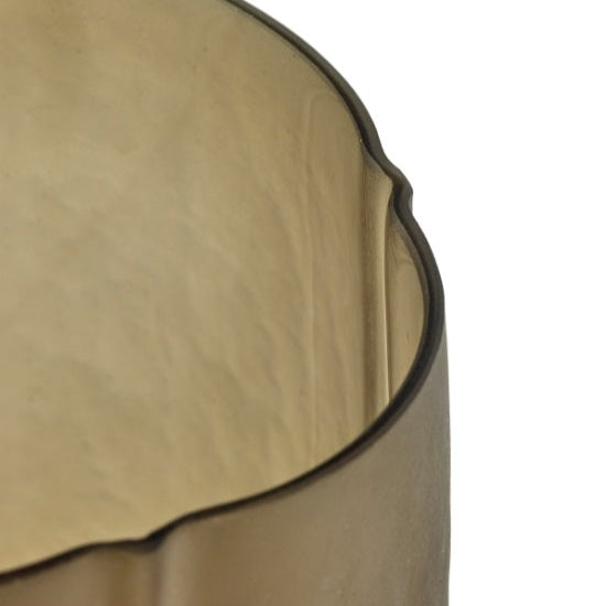 VASE EN VERRE SOUFFLE MARRON SERAX