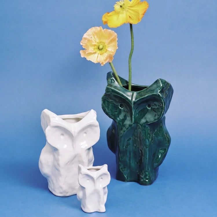 VASE HIBOU MARNI SERAX BLANC - LA PETITE BOITE JAUNE