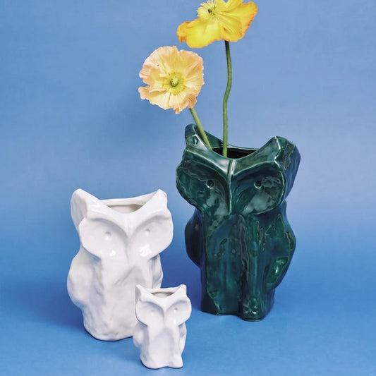 VASE HIBOU MARNI SERAX BLANC - LA PETITE BOITE JAUNE
