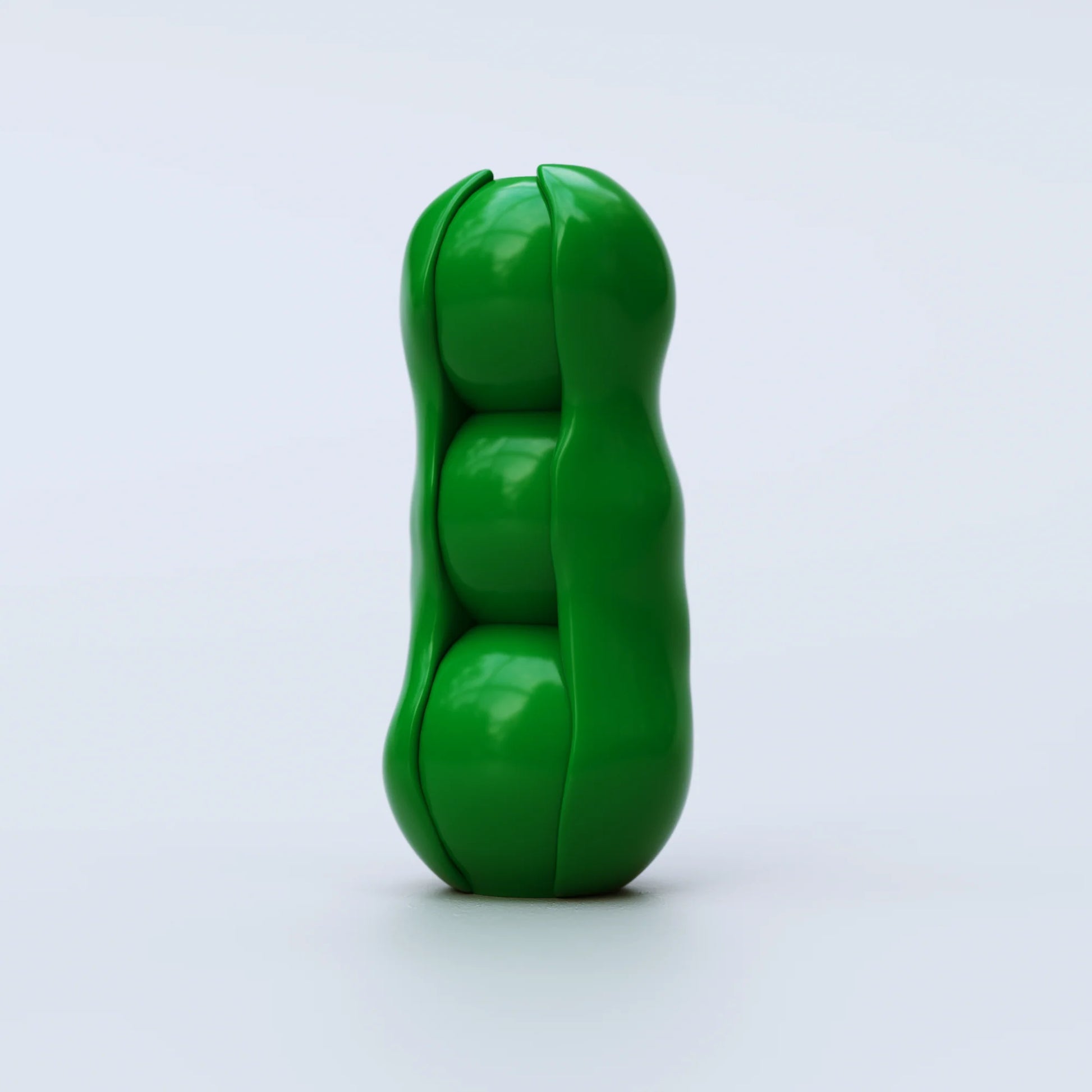 Vase en céramique en forme de petits pois verts. 