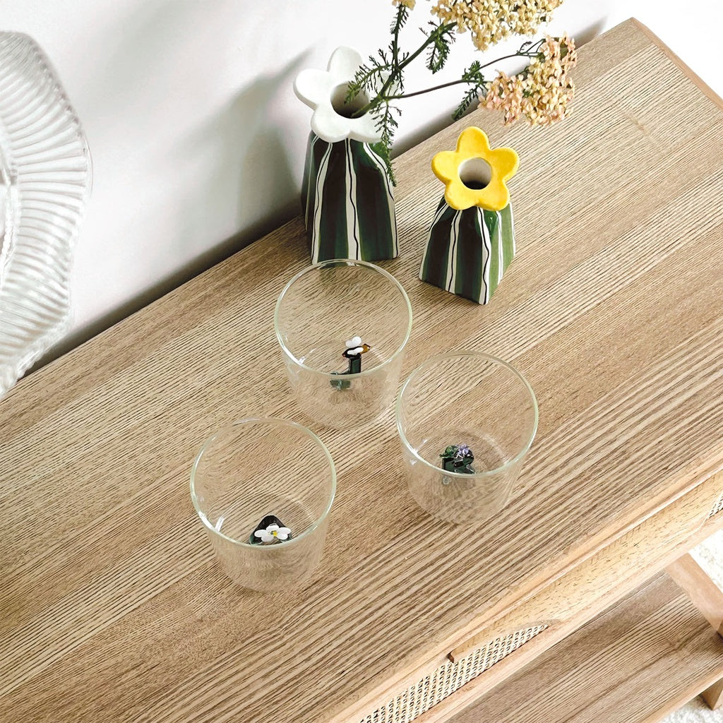 Vase soliflore haut en forme de fleurs - Différents coloris