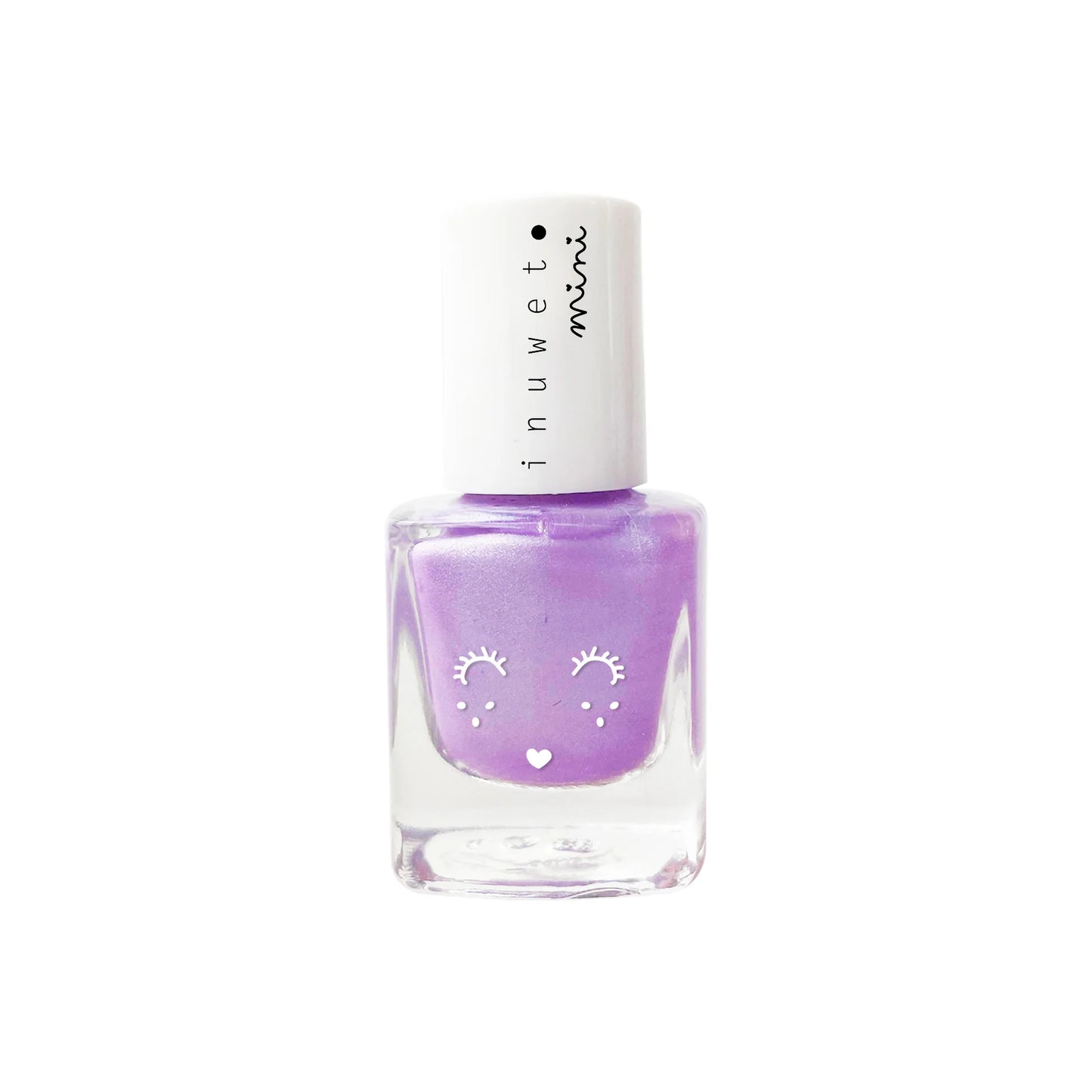 Vernis à l'eau, coloris mauve, parfum myrtille.