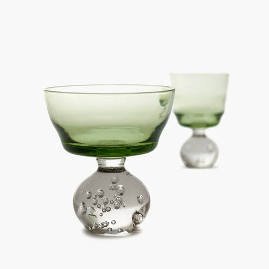 VERRES A PIED SNOW DE BELA SILVA POUR SERAX - LA PETITE BOITE JAUNE