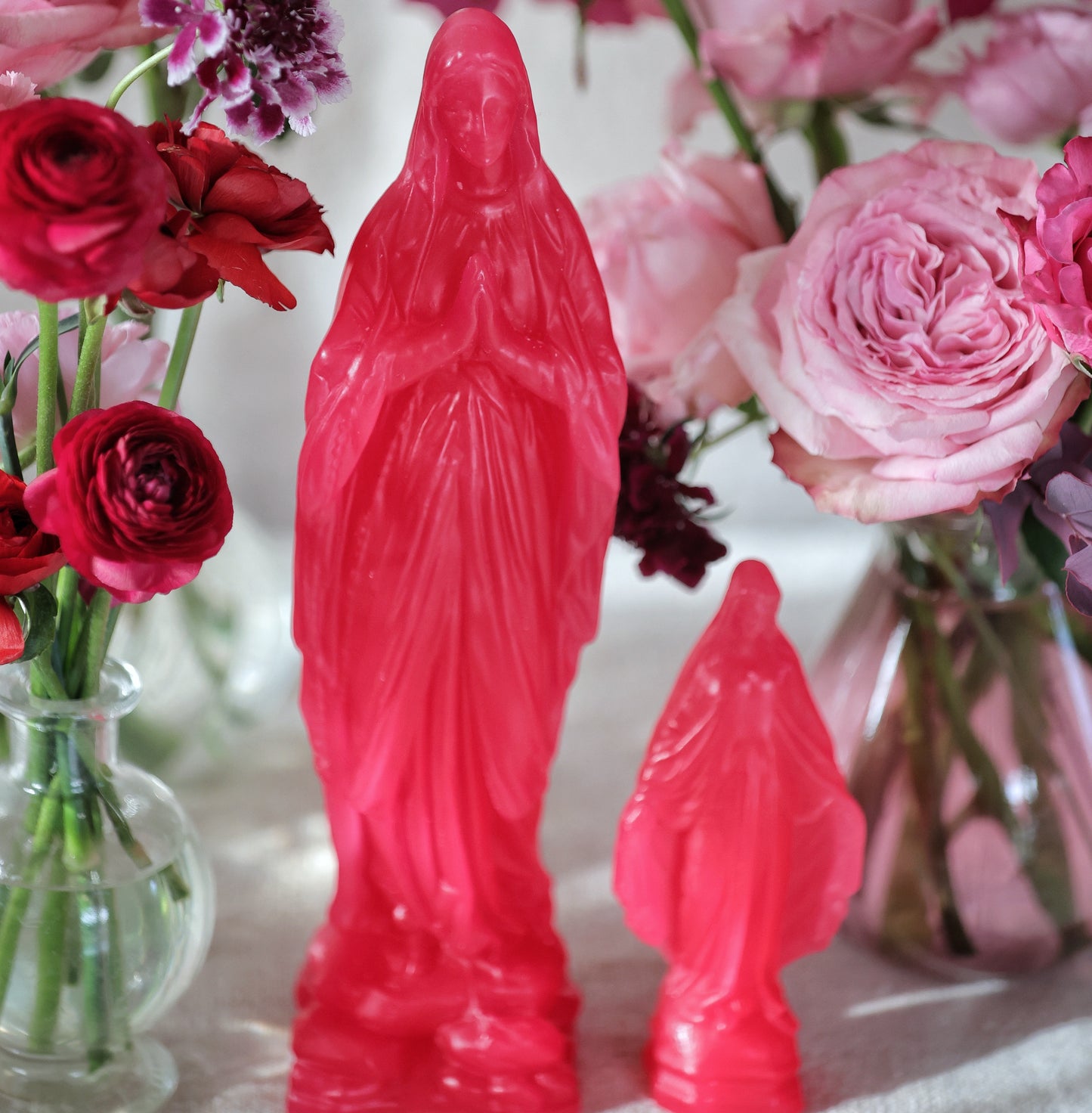 VIERGE NOTRE DAME CIERGERIE DES PREMONTRES FUSCHIA - LA PETITE BOITE JAUNE