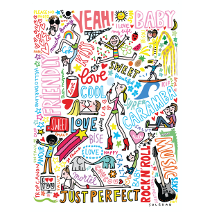 affiche IMAGE REPUBLIC SOLEDAD GRAFFITIS- LA PETITE BOITE JAUNE