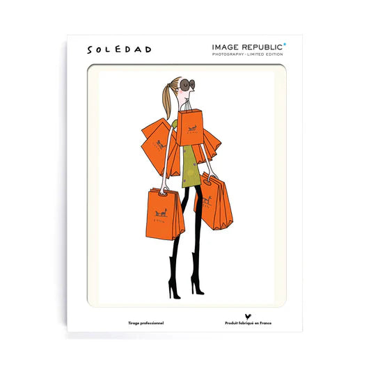 affiche IMAGE REPUBLIC SOLEDAD SACS ORANGES - LA PETITE BOITE JAUNE