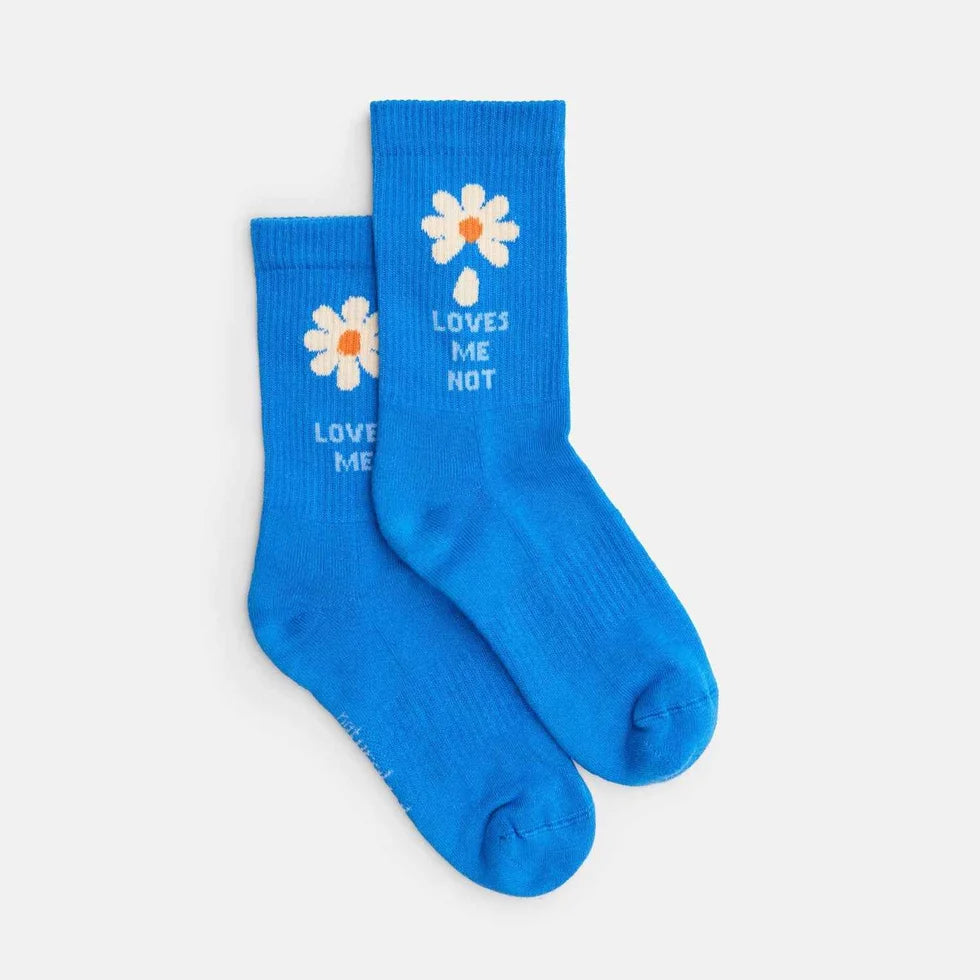 chaussettes funs écoresponsables LOVES FLEUR- LA PETITE BOITE JAUNE