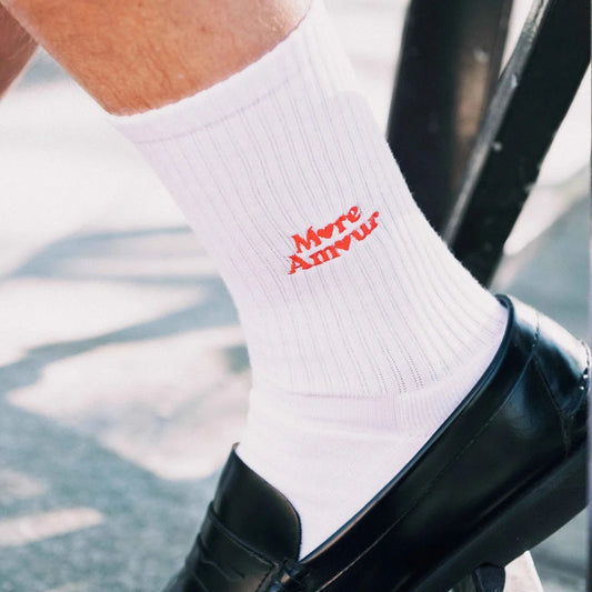 chaussettes funs écoresponsables MORE AMOUR - LA PETITE BOITE JAUNE