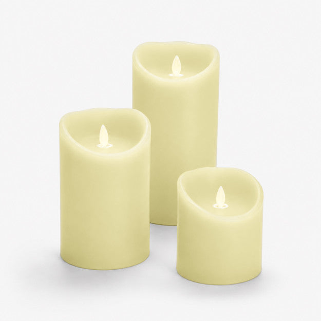 coffret de 3 bougies leds et télécommande - LA PETITE BOITE JAUNE
