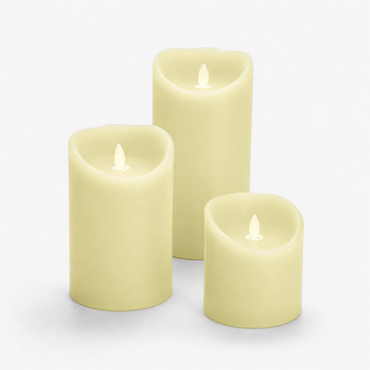 coffret de 3 bougies leds et télécommande - LA PETITE BOITE JAUNE