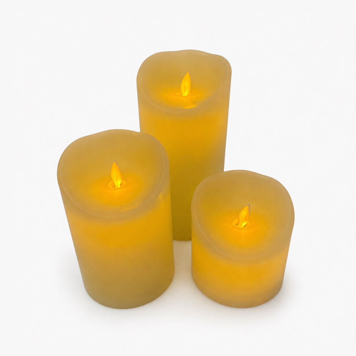 coffret de 3 bougies leds et télécommande - LA PETITE BOITE JAUNE