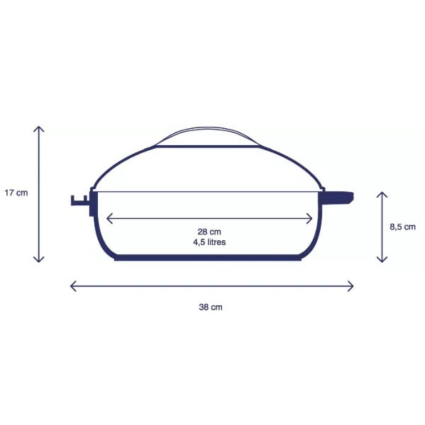 Dimensions de la poêle Fabuleuse