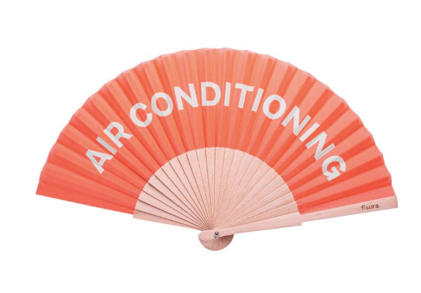 Eventail rose orange Air conditioning 