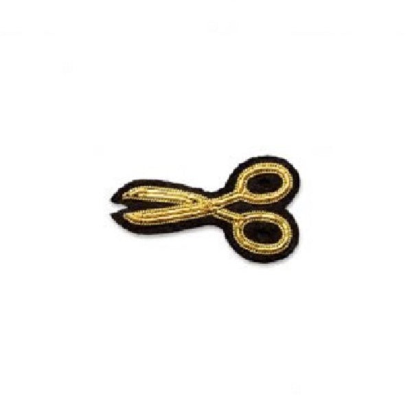 Broche Golden ciseaux - 2.3 x 4 cm