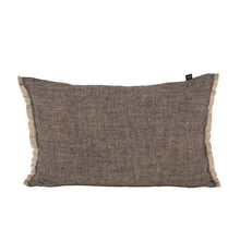 Charger l&#39;image dans la galerie, Coussin Haomy en lin lavé brodé modèle CUBA 40 x 60 cm
