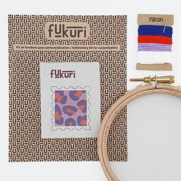 kit broderie leopard