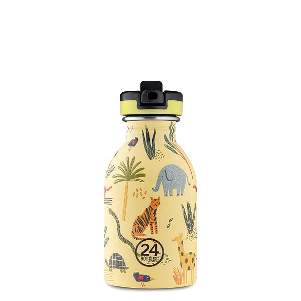 Gourde enfant 24Bottles bouchon sportif Jungle friends