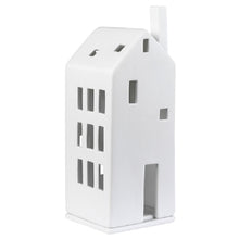 Charger l&#39;image dans la galerie, Photophore en porcelaine immeuble avec grande porte
