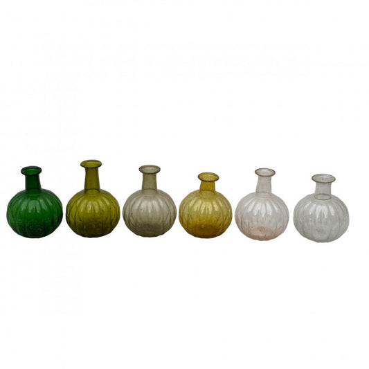 Vases en verre soufflé colorés artisanaux