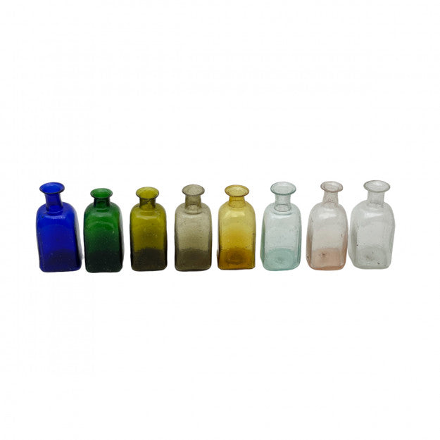 Vases en verre soufflé colorés artisanaux