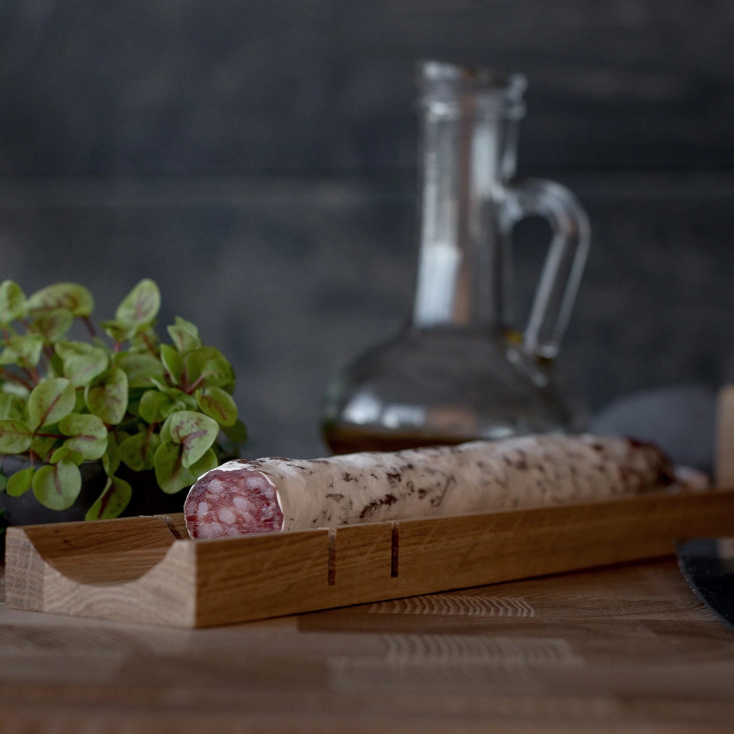 planche de découpe pour le saucisson -