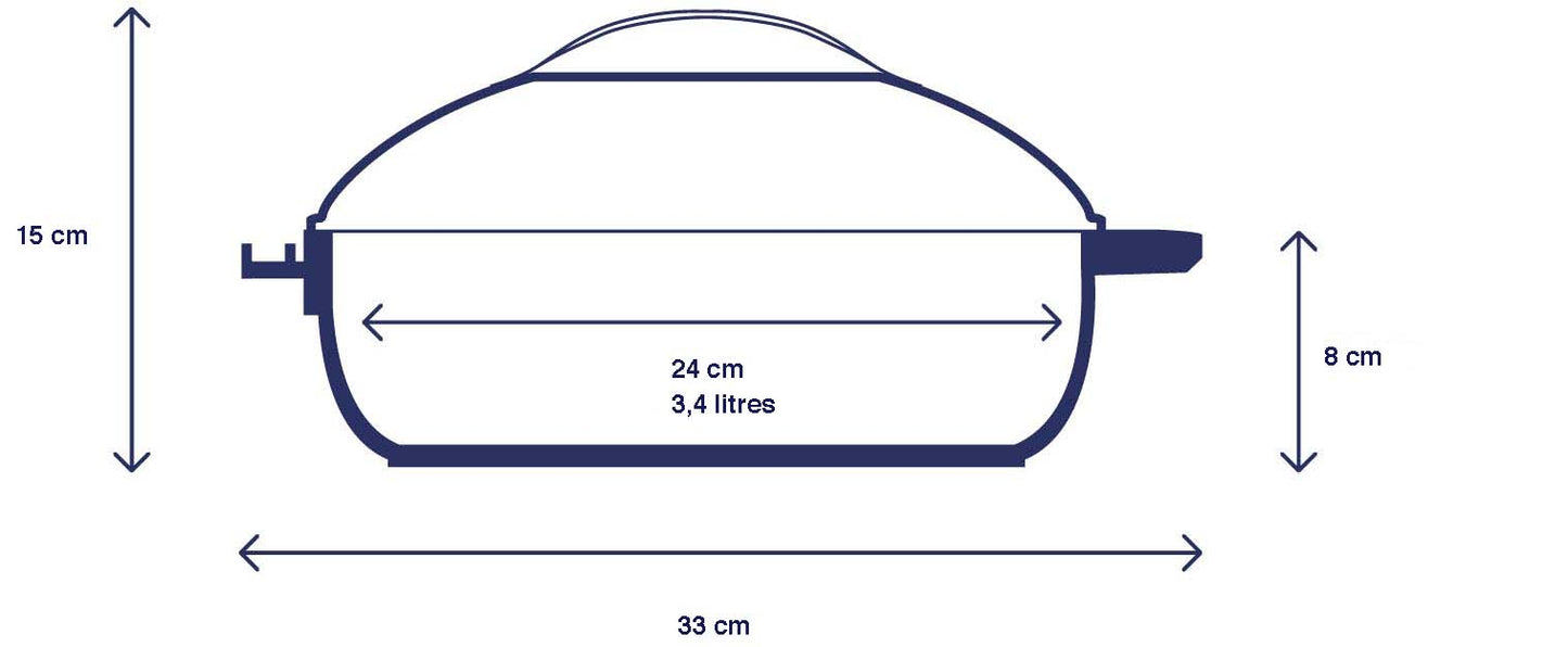 Poêle la Fabuleuse 8 en 1 en taille 24 cm - Cookut
