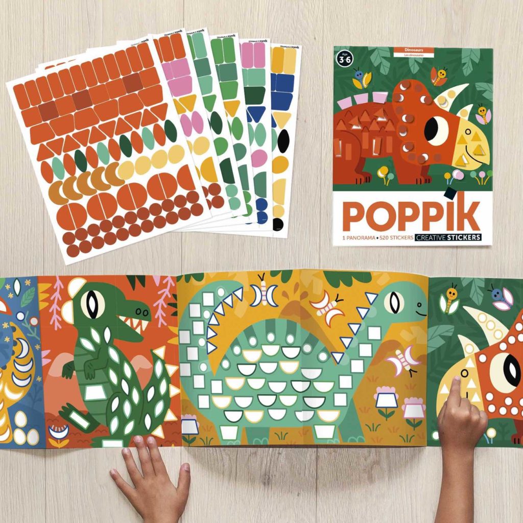 poster géant avec stickers