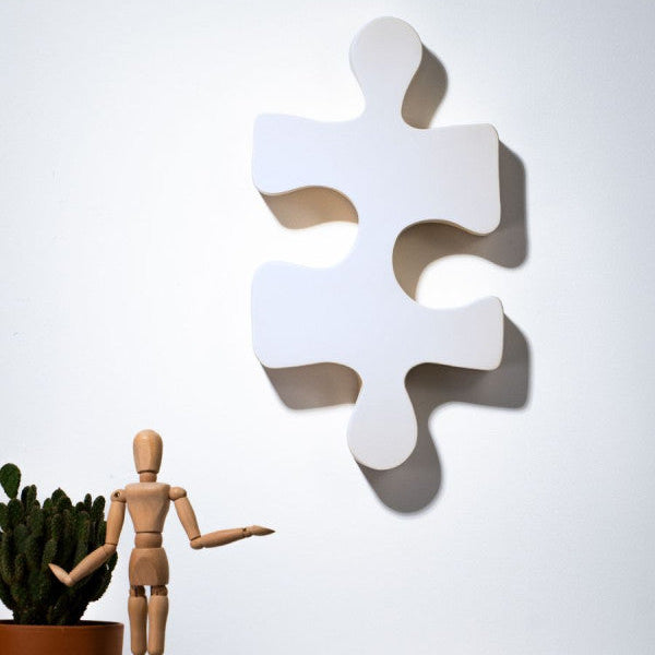 puzzle-ceramique A ACCROCHER OU POSER BLANC-MONOCHROMIC - LA PETITE BOITE JAUNE