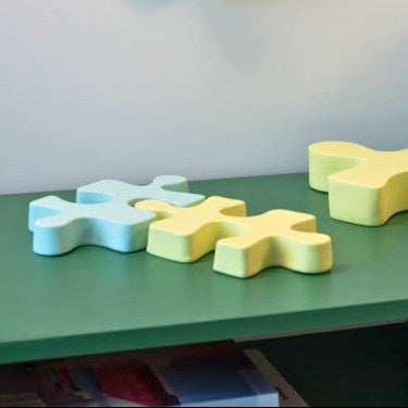 puzzle en ceramique à accrocher ou à poser JAUNE CITRUS  Monochromic - LA PETITE BOITE JAUNE