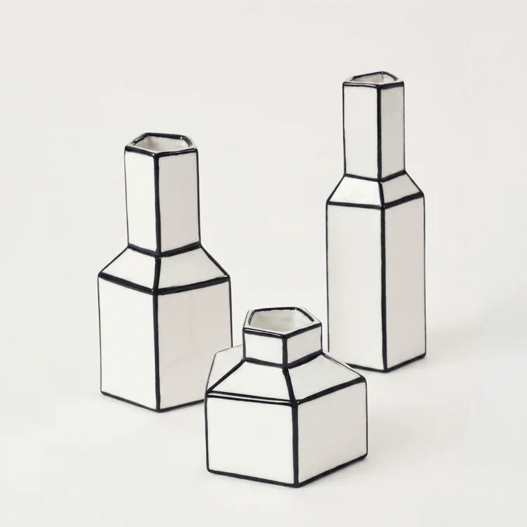 vase blanc et noir Carte blanche pour SERAX - LA PETITE BOITE JAUNE