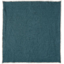 Charger l&#39;image dans la galerie, Serviette de table en lin 40 x 40 cm surpiqûre naturelle HAOMY
