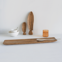 Plateau extra long en bois de manguier