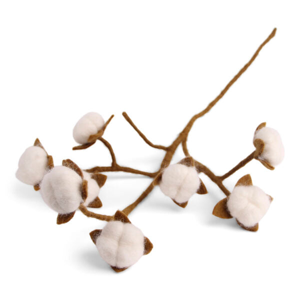Branche de boules de coton en laine