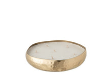 Charger l&#39;image dans la galerie, Bougie en métal martelé doré parfumée Ambre Taille M
